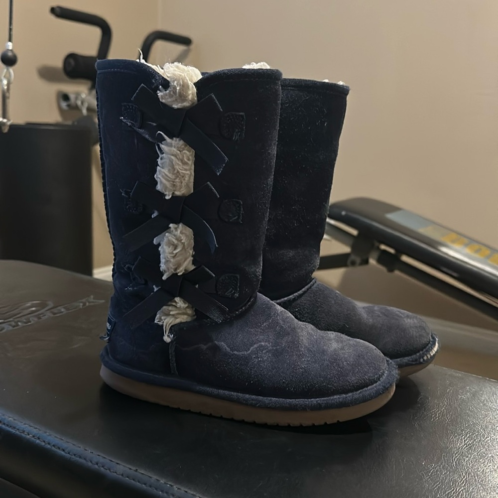 Used Kookaburra  size 1 VICTORIA TALL FAUX FUR LINING LEATHER / SUEDE